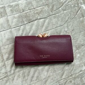 Ted Baker Burgundy Clutch Wallet